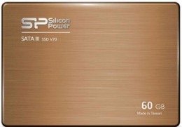 SILICON POWER 60GB V70 SATAIII 2.5+3.5 адаптер SP060GBSS3V70S25