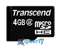Transcend MicroSDHC 4GB Class 4 + SD-adapter (TS4GUSDHC4)