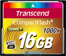CompactFlash Transcend 1000X 16GB (TS16GCF1000)