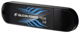 USB-A 3.2 Silicon Power Blaze B10 16GB Black Blue (SP016GBUF3B10V1B)