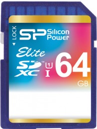 Silicon Power SDXC 64 GB Class 10 UHS-I Elite SP064GBSDXAU1V10