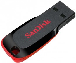 SANDISK USB Cruzer Blade 8Gb Black/red SDCZ50-008G-B35
