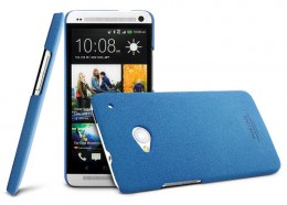 Пластиковая накладка IMAK Cowboy series для HTC One / M7 (+ пленка)  Голубой 5150