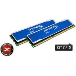 4GB DDR3 (2x2GB) 1600 MHz Kingston HyperX Blu (KHX1600C9AD3B1K2/4G)