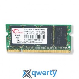 SoDIMM 4GB DDR2 667 MHz G.Skill (F2-5300CL5S-4GBSQ)