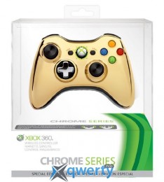 Xbox 360 Wireless Controller Chrome Gold / Беспроводной геймпад (Оригинальный)