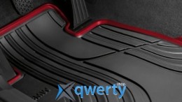 Коврики оригинальные для BMW 1 (F20) передние резиновые (красная окантовка) (51 47 2 219 794)