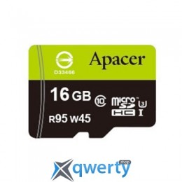 APACER 16GB MICROSDHC UHS-I (95/45) CLASS10 W/0 ADAPTER RP (AP16GMCSH10U3-R)