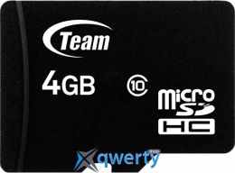 microSD Team 4GB Class 10 Black +SD адаптер (TUSDH4GCL1003)