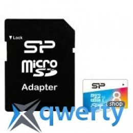 Silicon Power 8GB microSD class10 UHS-I Elite COLOR (SP008GBSTHBU1V20SP)