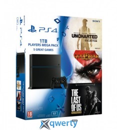 Sony Playstation 4 1TB God of War 3, Last of Us & Uncharted Collection