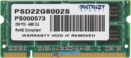 Patriot SoDimm DDR2 2GB 800Mhz (PSD22G8002S)