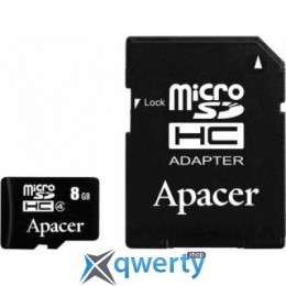 Apacer microSDHC Class4 8GB w/ 1 Adapter RP (AP8GMCSH5-R)