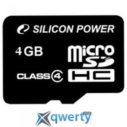 Silicon Power 4Gb microSDHC class 4 (SP004GBSTH004V10)