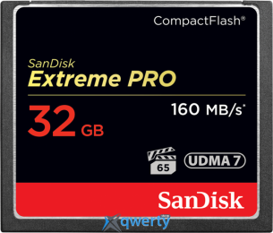 CompactFlash SanDisk Extreme PRO 32GB UDMA 7 VPG-65 160MB/s (SDCFXPS-032G-X46)