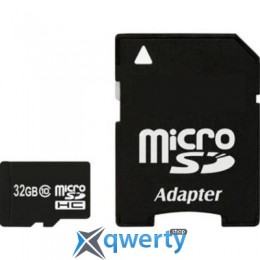 eXceleram 32Gb microSDHC class 10 с адаптером SD (MSD3210A)