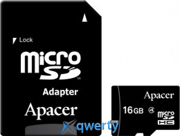 microSD 16GB Apacer Class 4 +SD адаптер (AP16GMCSH4-R)