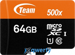 microSD Team 64GB Class 10 Orange +SD адаптер (TUSDX64GUHS03)