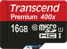 microSD Transcend 400X 16GB Class 10 (TS16GUSDCU1)