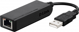 D-Link DUB-E100 USB-A→RJ45 100Mbps