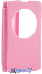 VOIA LG Optimus L70+ Dual (D295/Fino) - Flip Case (Pink)