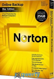 Norton Online Backup 2.0 25GB In 1 User Box (20097493)