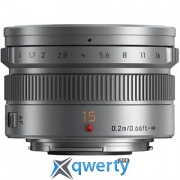 PANASONIC Lumix G 15mm f/1.7 Leica Silver (H-X015E-S) Официальная гарантия!