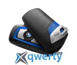 Футляр для ключа BMW Key Holder Fob Leather Case Cover M Sport Blue (82 29 2 219 915)