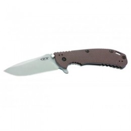 Нож KAI ZT HINDERER FLIPPER, BROWN 0561 - USA коричневый (561)