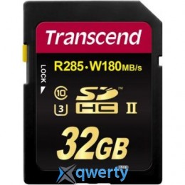 Transcend 32GB SDHC C10 UHS-II U3 R285/W180MB/s 4K (TS32GSD2U3)