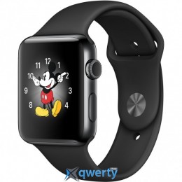 Apple Watch Series 2 MP4A2 42mm Space Black Stainless Steel Case with Black Sport Band