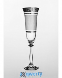 Angela набор бокалов для шампанского (Karo Kostka платина)