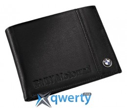 Кожаный кошелек BMW Motorrad Logo Wallet, Black (76618547360)
