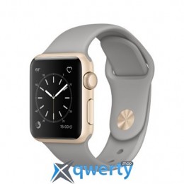 Apple Watch Series 2 38mm Gold Aluminum Case with Concrete Sport Band (MNP22)