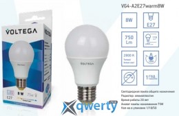 LED VOLTEGA E27 2800 К 8 W (VG4-A2E27warm9W)