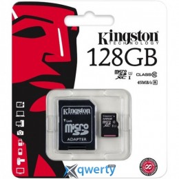  Kingston 128GB microSDXC C10 UHS-I R45/W10MB/s