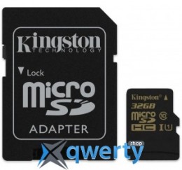 Kingston 32GB microSDHC C10 UHS-I R45/W10MB/s(SDCA10/32GB)