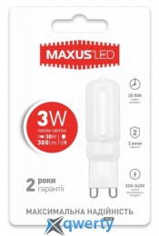 LED лампа MAXUS G9 3W 3000K 220V (1-LED-203)