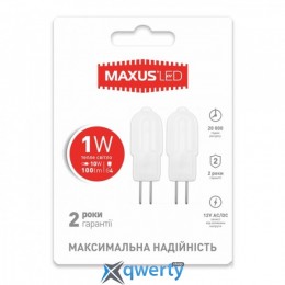 LED лампа MAXUS G4 1W 3000K 12V AC/DC (2-LED-205)