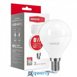 LED лампа MAXUS G45 F 8W 3000K 220V E14 (1-LED-5415)