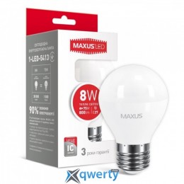 LED лампа MAXUS G45 F 8W 3000K 220V E27 (1-LED-5413)