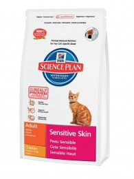 Hills SP Feline Adult Sensitive Skin с курицей 1,50 кг