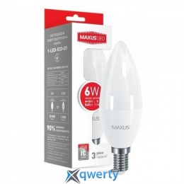 MAXUS C37 6W мягкий свет 220V E14 (1-LED-533-01)