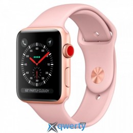 Apple Watch Series 3 GPS + LTE MQK32 42mm Gold Aluminium Case with Pink Sand Sport Band