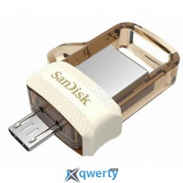 SanDisk 32GB USB 3.0 Ultra Dual Drive m3.0 OTG White-Gold (SDDD3-032G-G46GW)