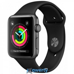 Apple Watch Series 3 GPS MR362 42mm Space Gray Aluminum Case with Gray Sport Band