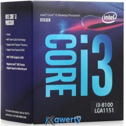 Intel Core i3-8100 3.6GHz 8GT 6MB (BX80684I38100) s1151 BOX