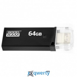 GOODRAM USB3.0 64GB OTG OTN3 (Twin) Black (OTN3-0640K0R11)