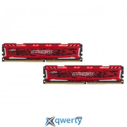 Crucial DDR4-2400 32GB PC4-19200 (2x16) Ballistix Sport LT Red (BLS2C16G4D240FSE)