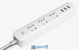 Удлинитель KingMi Power Strip (3 розетки 3 USB) White